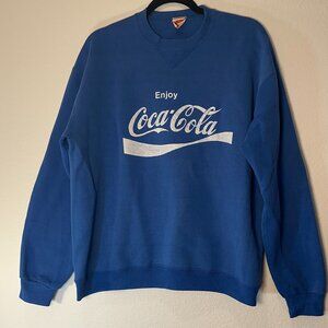 Vintage Coca-Cola Blue Crewneck Sweatshirt